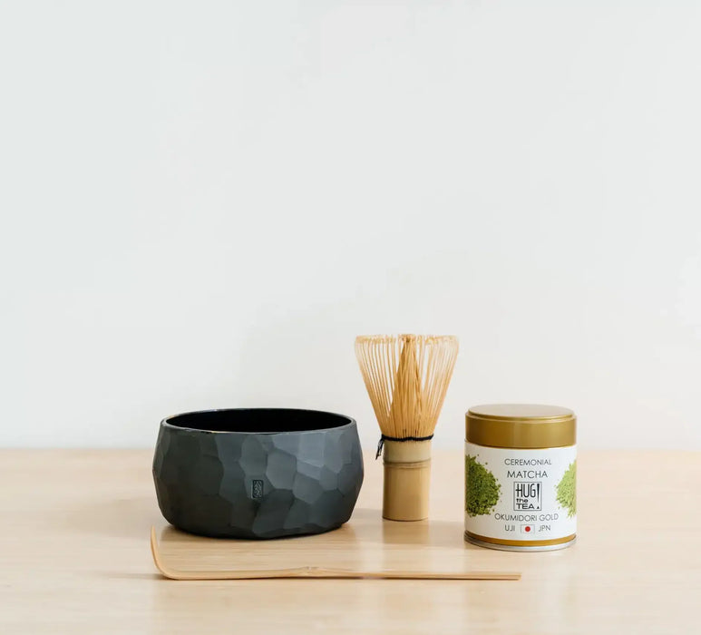 Set Matcha Uji Okumidori Gold – avec bol noir