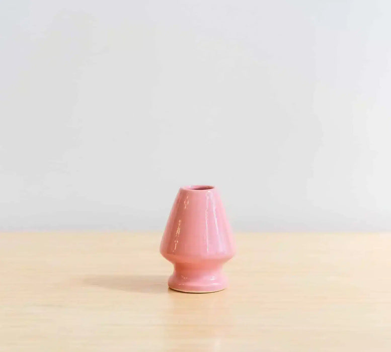 pink whisk holder matcha